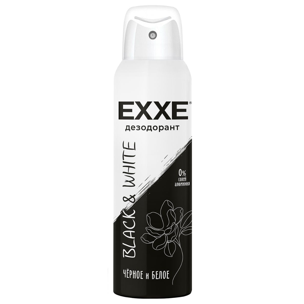 Женский дезодорант Exxe Black&White Черное и белое 150 мл