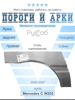 Арка правая Mercedes C-Klasse W203 2000-2008 купе