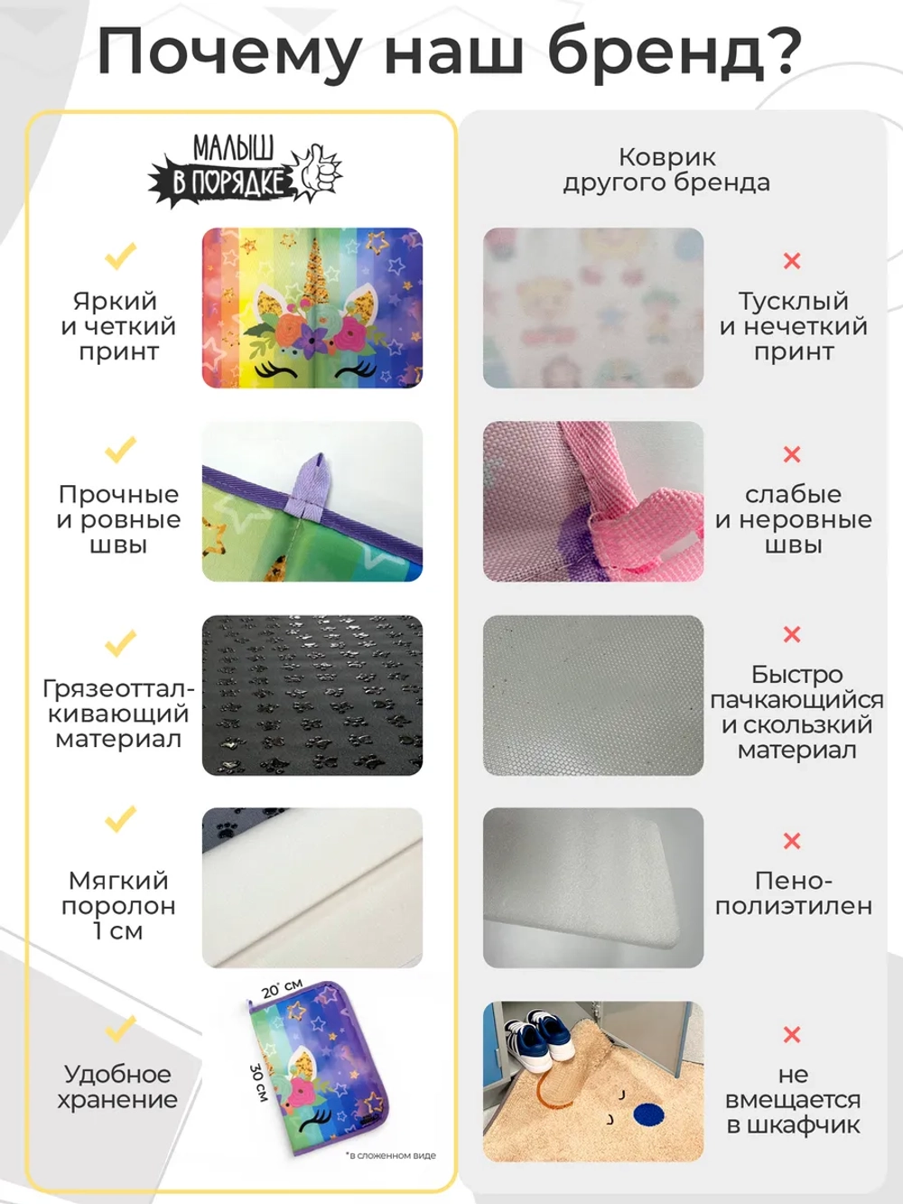 Коврик для переобувания на магните