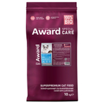 2548955 Сухой корм AWARD SPECIAL CARE Sensitive Skin&Coat для взрослых кошек для здоровой кожи и шерсти со свежей белой рыбой 10кг