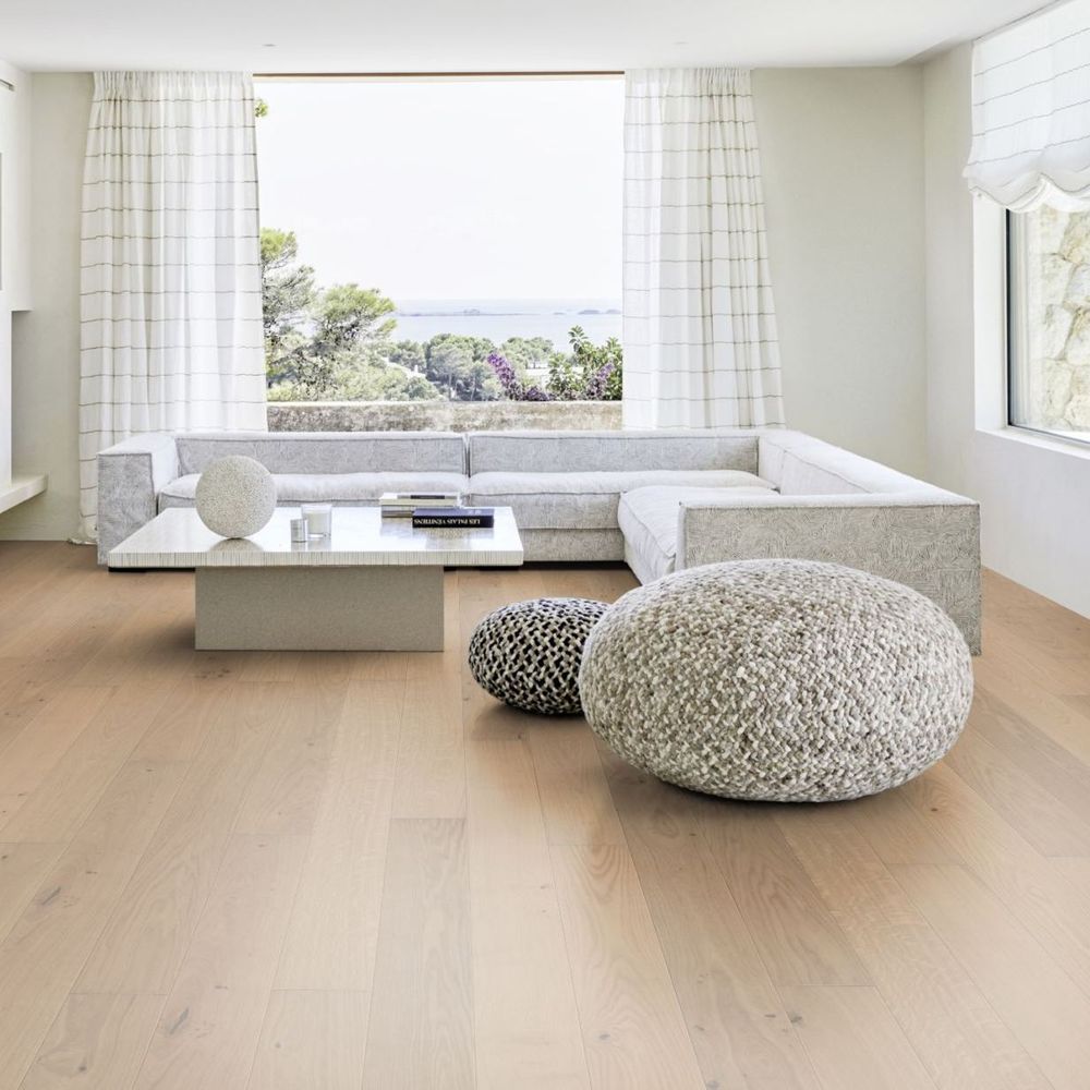Паркетная доска Kahrs Дуб Белый Матовый Лак (OAK NOUVEAU WHITE)