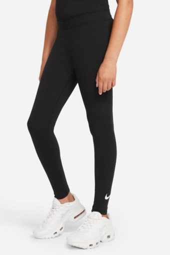 Штаны для девочки теннисные Nike Sportswear Favorites Swoosh Legging G - черный