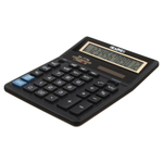 Калькулятор настольный SKAINER 12 Bit, LCD, 20*15.7*3.2 см, чёрный