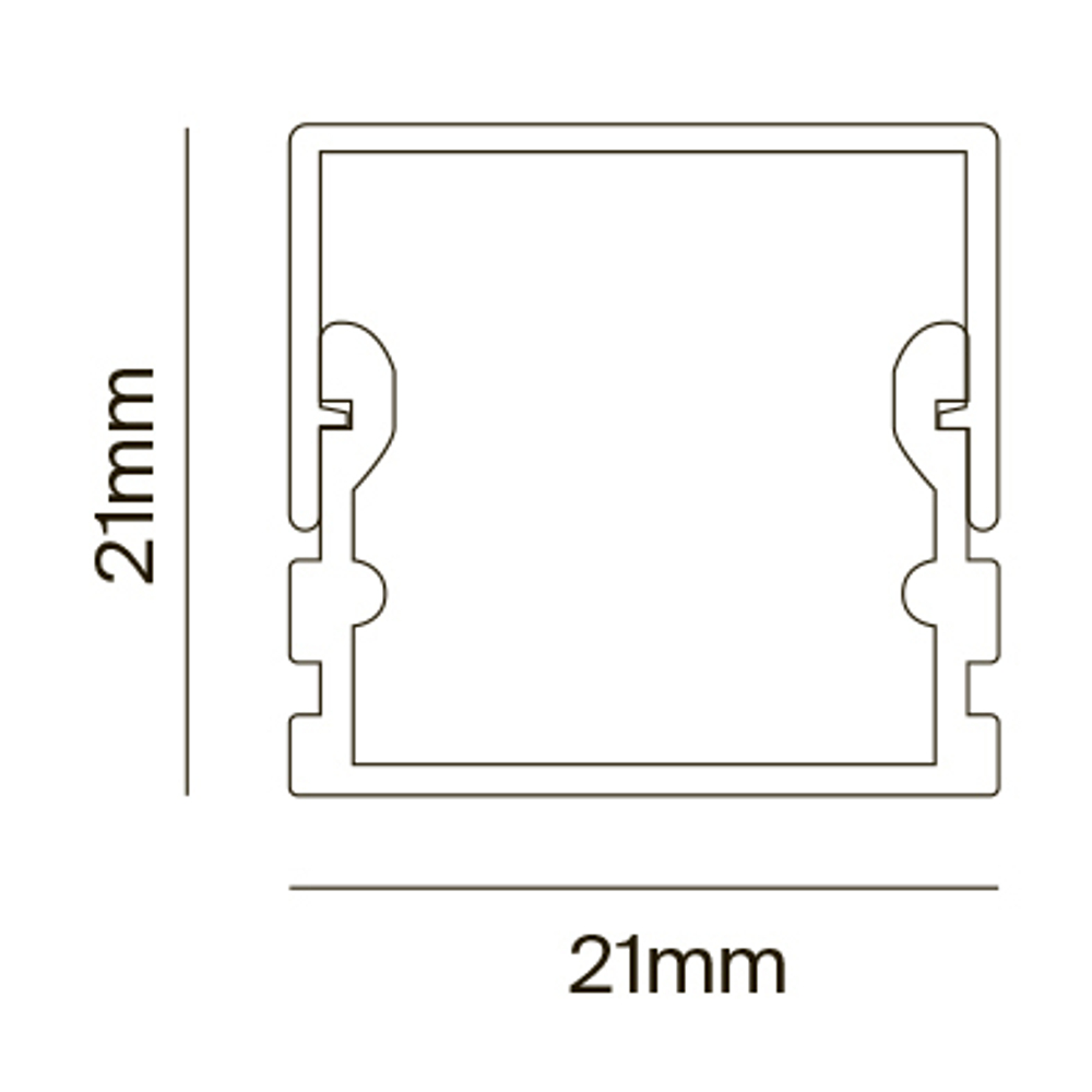Профиль Led Strip ALM007S-2M