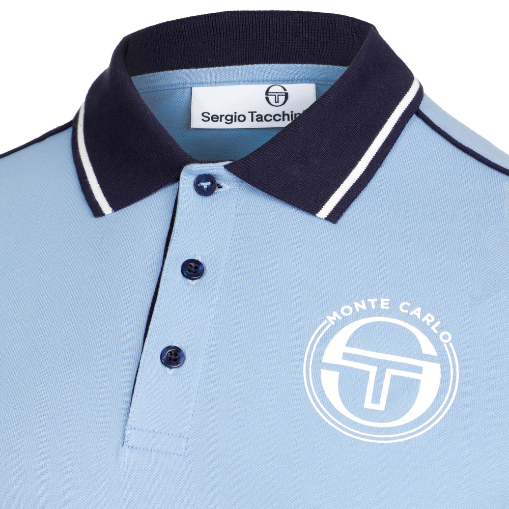 Мужское теннисное поло Sergio Tacchini Ranking Staff Polo Men - Blue, Dark Blue