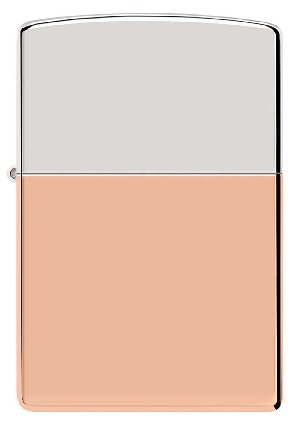 Зажигалка Zippo Bimetal с двойным металлическим покрытием, медь/латунь/сталь, медная, 38x13x57 мм