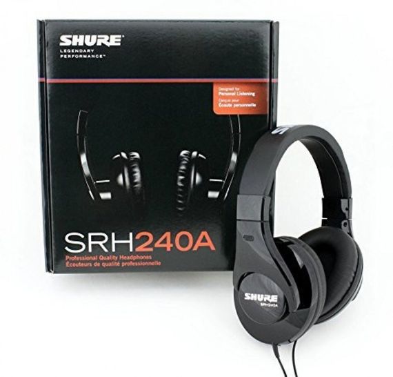 SHURE SRH240A профессиональные закрытые динамические наушники