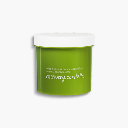 Тонер-пэды для лица и шеи баланс и эластичность rECOvery.centella 60 шт, 165 мл
