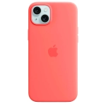 Силиконовый чехол с поддержкой MagSafe Apple Silicone Case для iPhone 15 Plus, Guava (Спелая гуава)