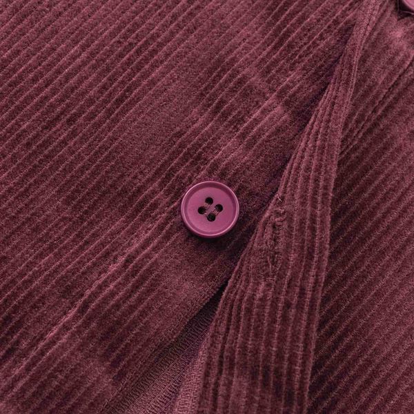 Рубашка Velvet Button бордовая - фото 6
