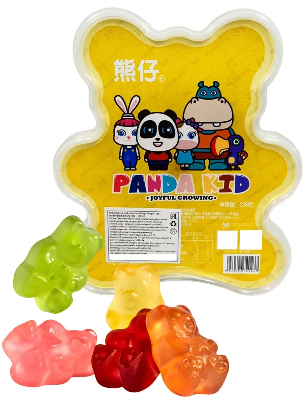 Мармеладные мишки Panda Kid фруктовое ассорти 238 г
