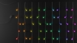 Twinkly Plus PLC Capsule Curtain - 5x50 RGB+W Fast, черный провод