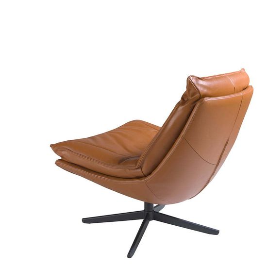 Вращающееся кресло 5096/A8036 с обивкой из кожи
