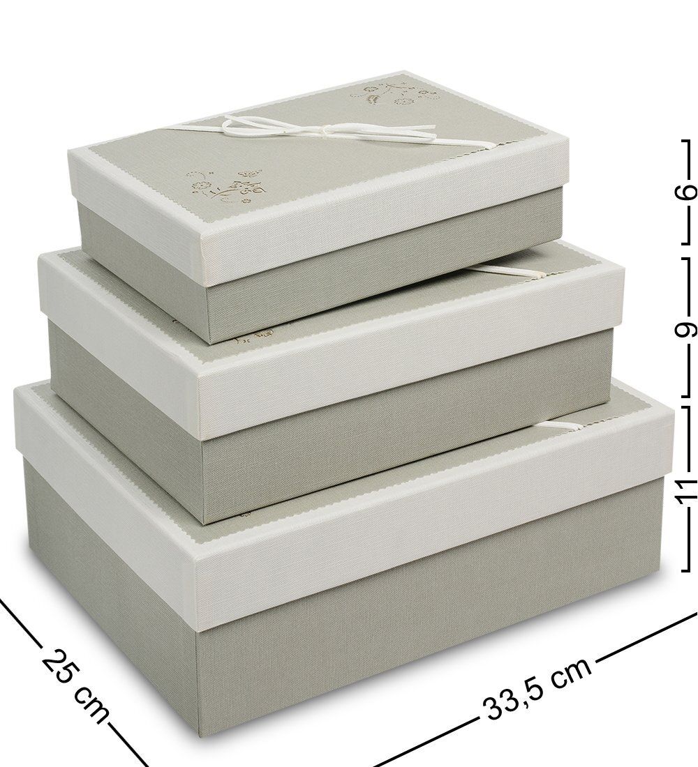 Packing Symphony WF-69-A Набор коробок из 3шт «Прямоугольник» цв.серый