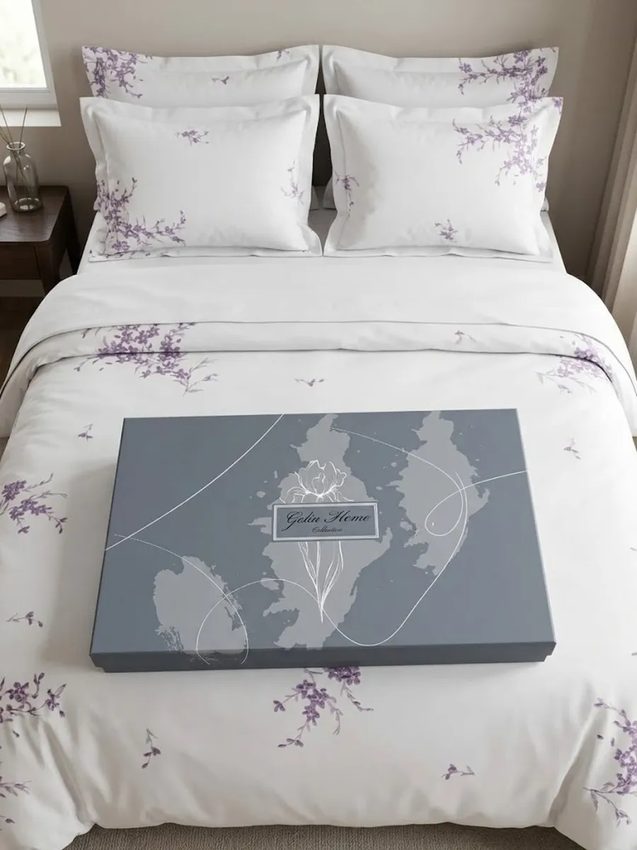 Gelin Home КПБ 6 пр. DENIZ сиреневый цвет пододеяльник 200*220, простынь 240*260, наволочки 50*70 2шт, декоративные наволочки 50*70 2шт GLNN6599 — фото 6