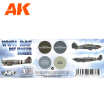 Набор красок AK interactive WWII RAF Day Fighter Scheme Set 3G, 4 краски