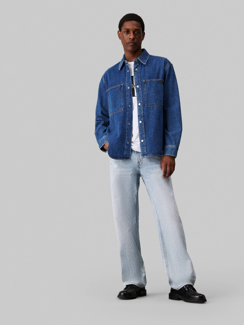 Рубашка CALVIN KLEIN JEANS - темно-синий(J30J326836)