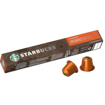 Кофейные капсулы Starbucks Nespresso Breakfast Blend 10 капсул 56 г (Из Финляндии)