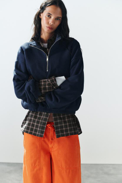 ZARA БРЮКИ КАРГО ОВЕРСАЙЗ, ОРАНЖЕВЫЙ