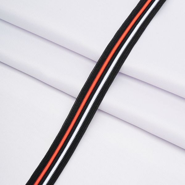 Тесьма лампасная 20 мм / 36.58 метра, черный/белый/красный, 21821