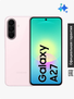 Смартфон Samsung Galaxy A27 5G Ростест (EAC) 8/256 ГБ, Nano-SIM, розовый