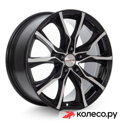 Твист (КС697) 7.5x17/5*108 D67.1 ET32 Алмаз-черный