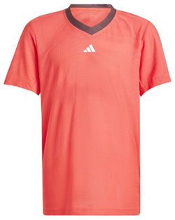 Футболка для мальчика теннисная Adidas Boys Tennis Pro Climacool - красный