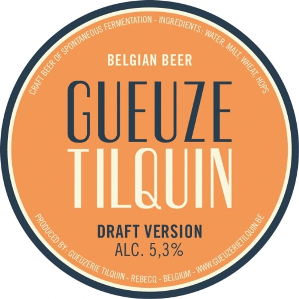 Пиво Тилкан Гёз Тилкан - Драфт Версион / Tilquin Gueuze Tilquin – Draft Version 20л - кег