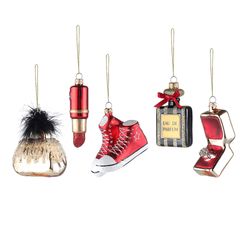 Набор ёлочных украшений Vogue из коллекции New Year Essential, 5 шт.
