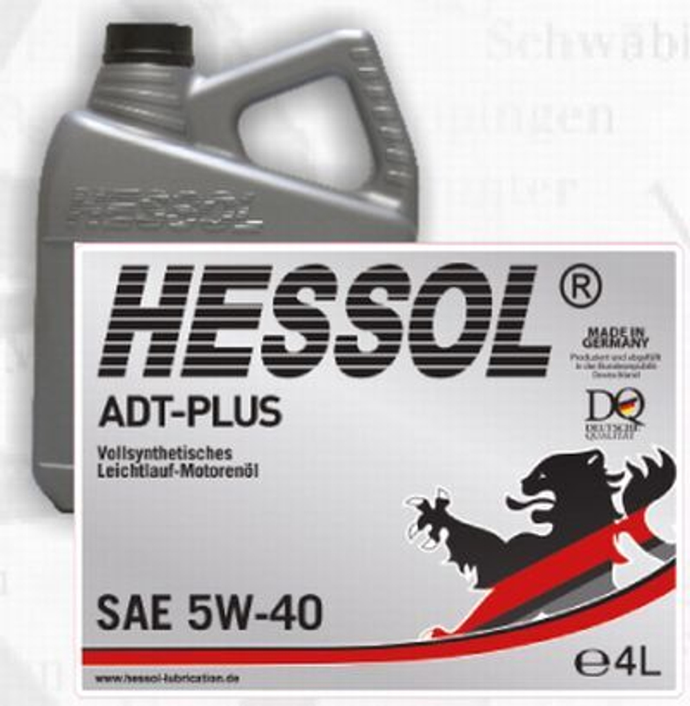 HESSOL ADT PLUS - 5W40 -SN/CF/EC- 4 л Масло моторное синтетическое