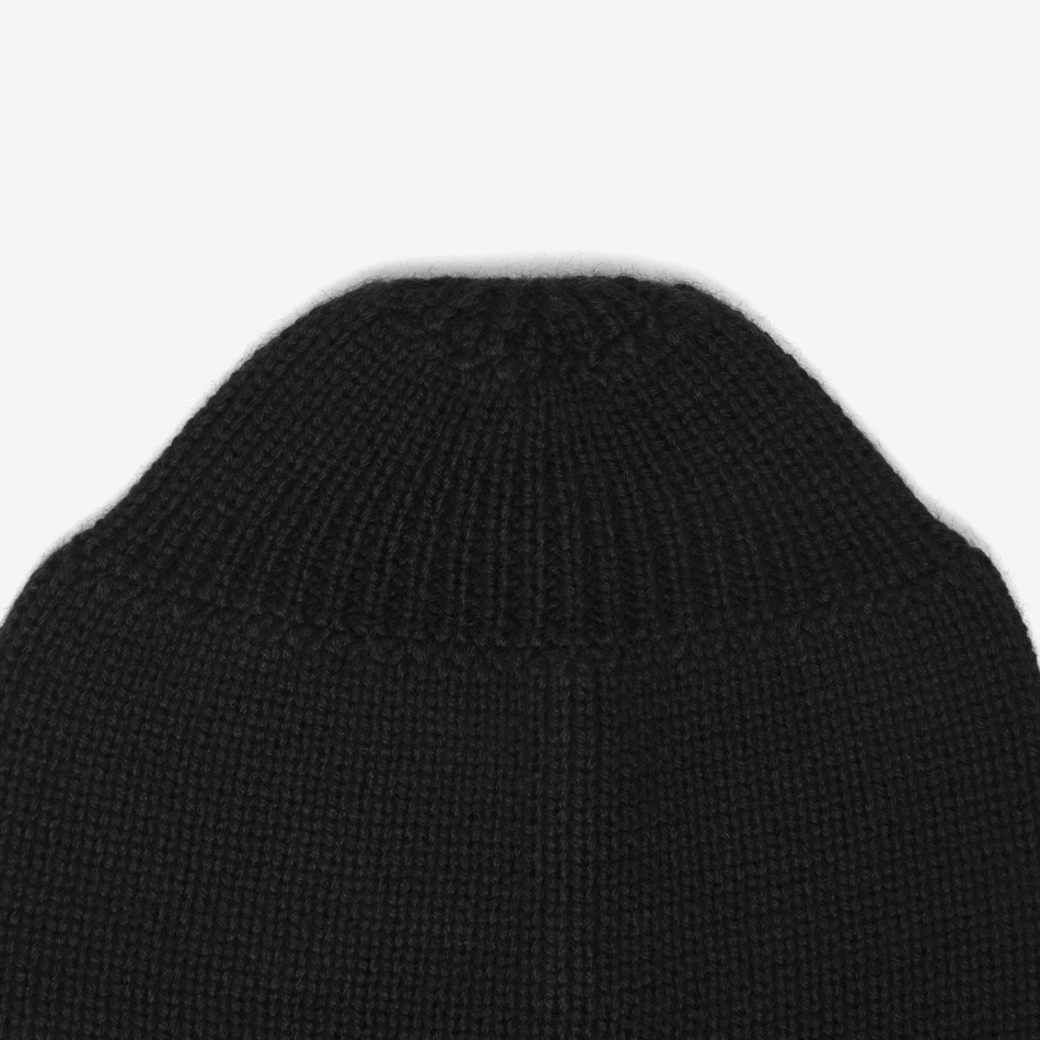 Beanie Hat Patch Name Black