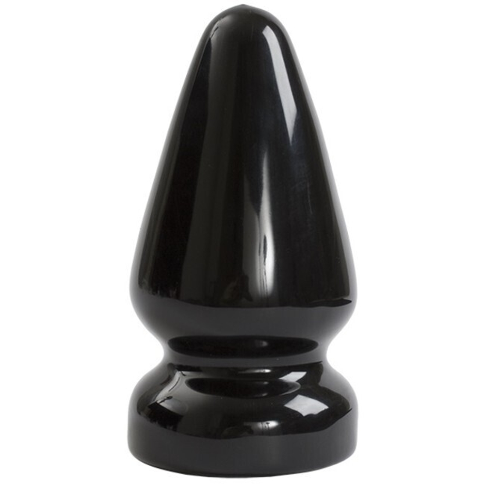 Большая анальная пробка черная Titanmen Tools - Butt Plug - 3.75" Diameter Ass Servant (Цвет: черный)