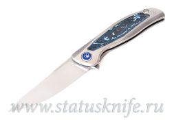 Нож Широгоров Флиппер F95NL 3M M390 CF ARCTIC STORM MRBSфотография - 3
