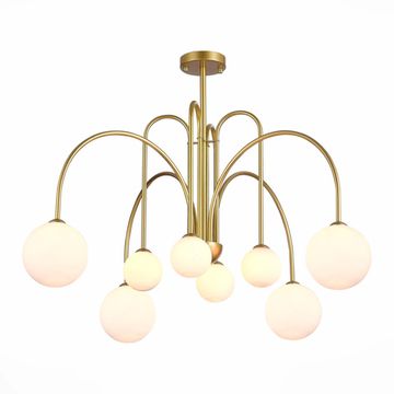 Люстра на штанге 8*G9 SL1204.202.08 матовое золото Jineto ST-Luce