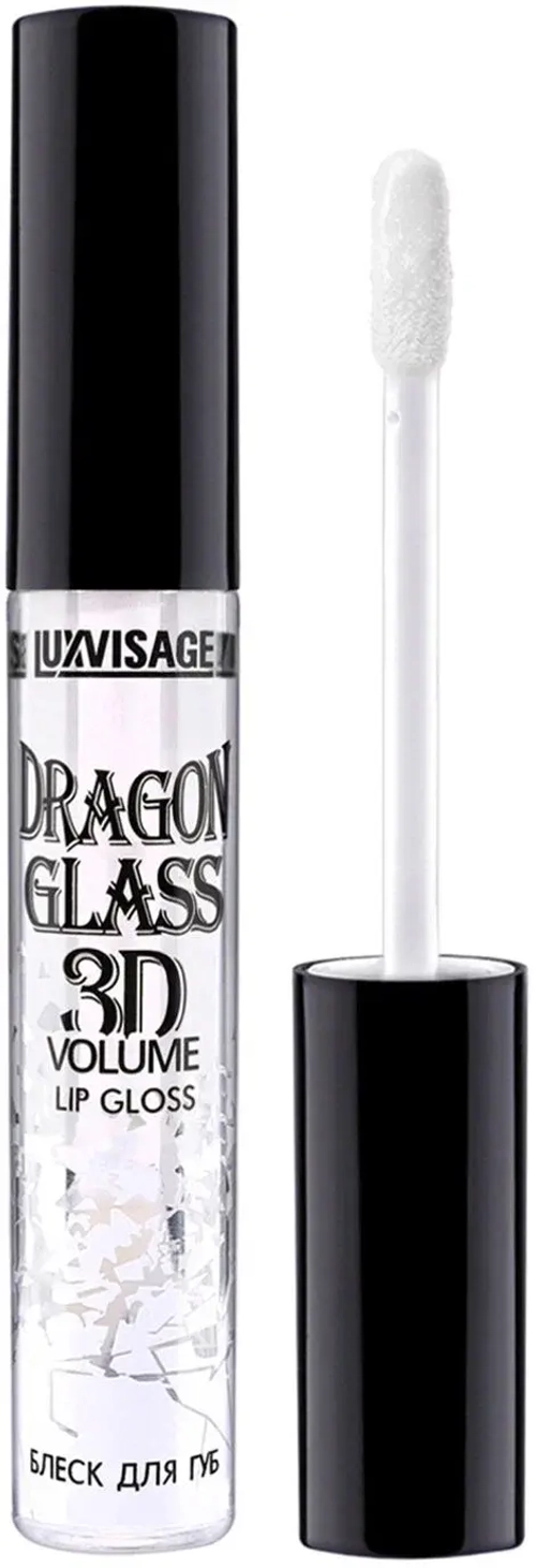 LUXVISAGE Блеск для губ "DRAGON GLASS 3D VOLUME" тон 01 прозрачный 2.8 мл