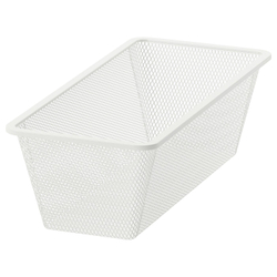 IKEA JONAXEL  (ИКЕА ЙОНАКСЕЛ)  -  Сетчатая корзина - белая 25x51x15 см