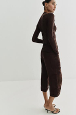 Жаккардовый вязаный кардиган - ZARA
