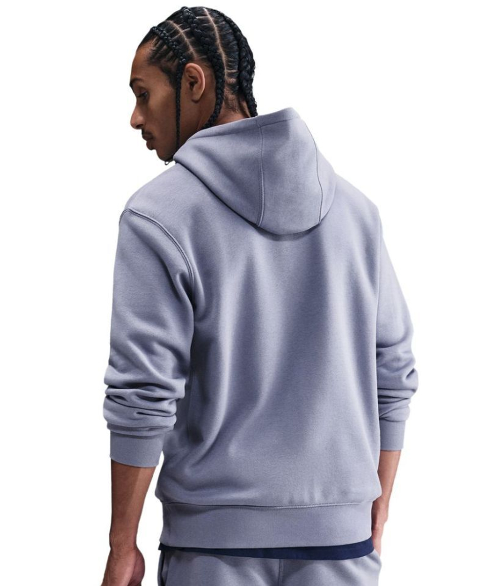 Мужская теннисная кофта Nike Club Fleece Pullover - world indigo/world indigo/white