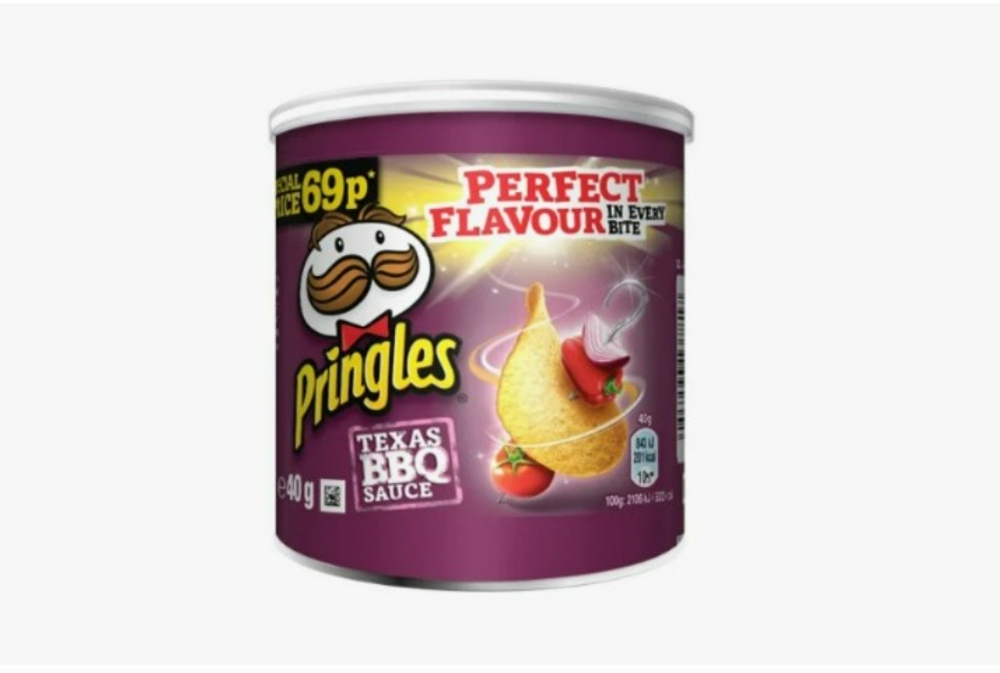 Чипсы PRINGLES 40 гр Барбекю (TEXAS) (12)