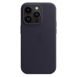 Кожаный чехол с поддержкой MagSafe Apple Leather Case для iPhone 14 Pro, Ink (Чернильный)