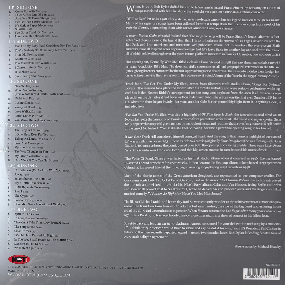 Виниловая пластинка Frank Sinatra – The Platinum Collection 3LP