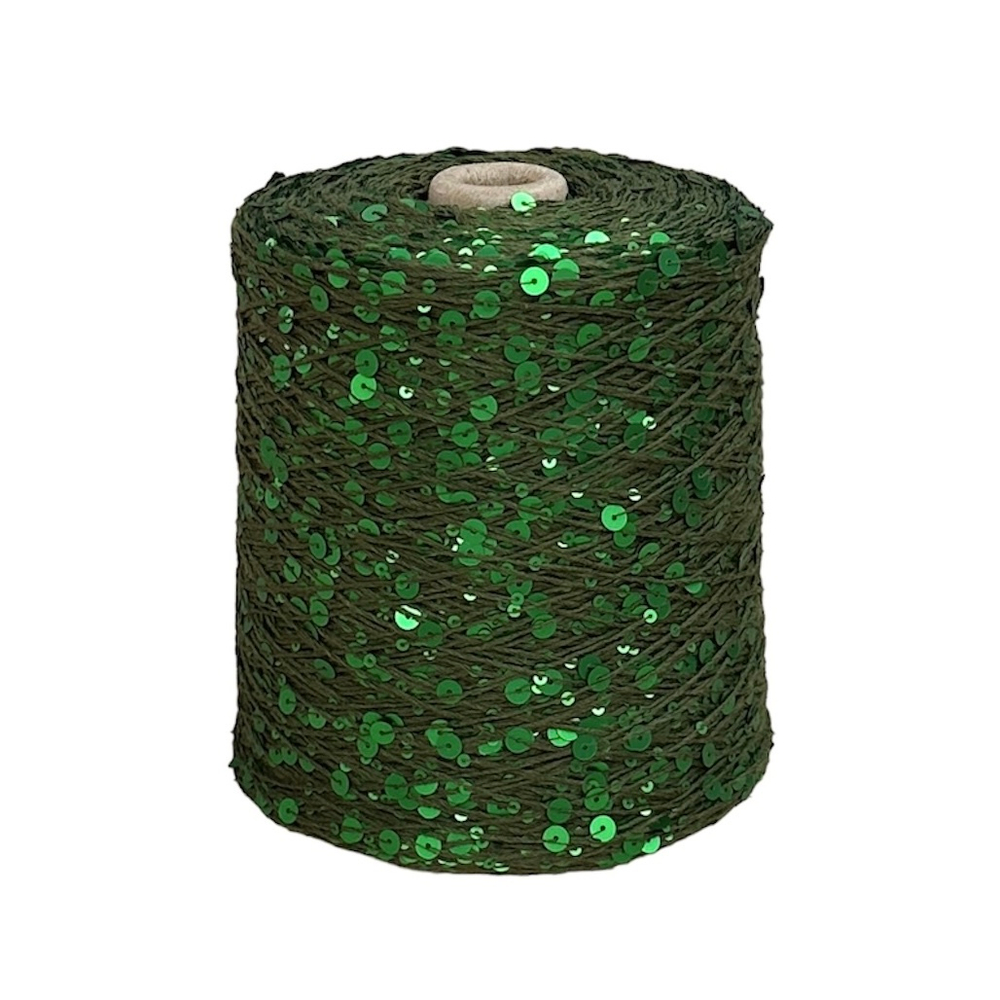 GlamShaine  100% хлопок пайетка 3 и 6 мм, 280 м