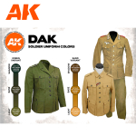 Набор красок AK interactive DAK Soldier Uniform Colors Set 3G, 6 красок