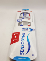 Sensodyneи Зубная щетка Rapid Relief, мягкая 1+1 Мягкая, Duoflex с подвижной шейкой щетки (Индия)
