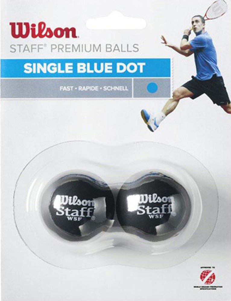 Мяч Wilson Staff Single Blue Dot - 2B