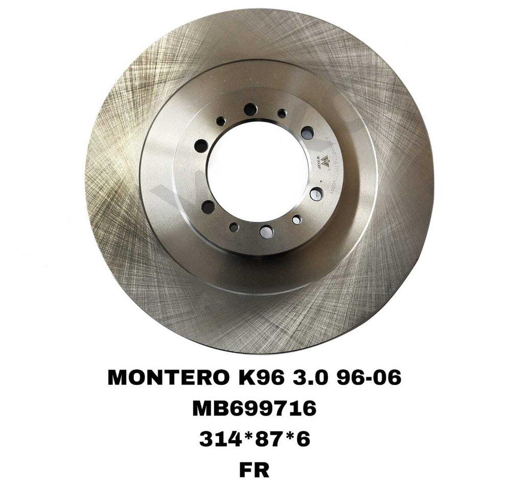 Тормозной диск MB699716 на Mitsubishi MONTERO K96 1996-2005 передний — купить в Алматы | ADAL AUTO