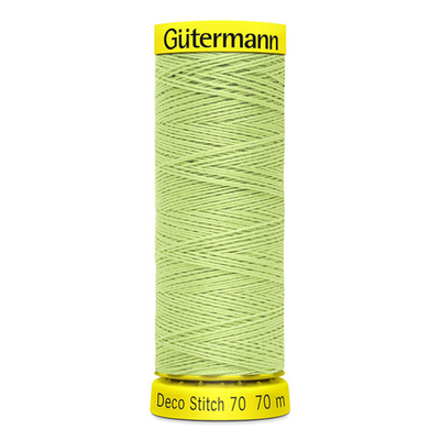 Нитки отделочные Gutermann Deco Stitch 70 (70 метров), 5 кат. | 152 бл.салатовый