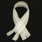 Молния потайная (скрытая) SBS Т3 (3 мм) 1 зам., н/раз., 60 см, (02) S-502, белый молочный, уп. 50 шт