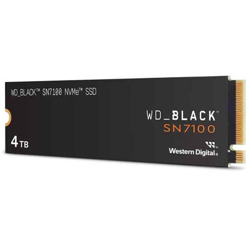 Жесткий диск SSD M.2 4Tb Western Digital WD Black SN7100, 7250/6900MBs, 1400K IOPS, 3D TLC, PCI-E 4.0 x4 (WDS400T4X0E)