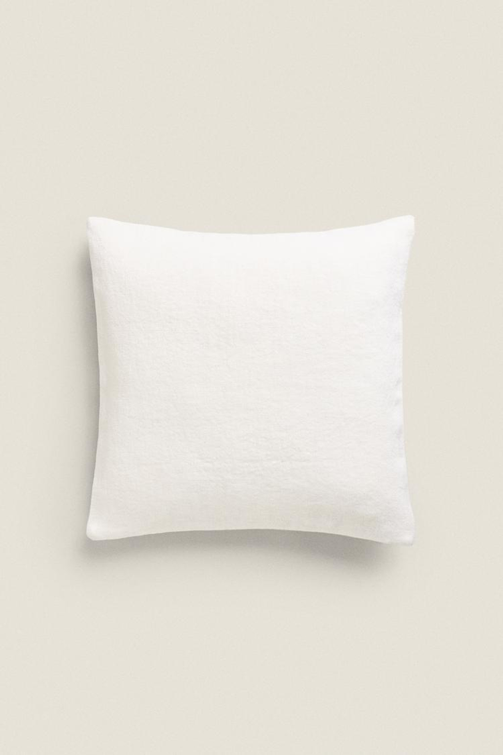 ZARA HOME ДВУХЦВЕТНЫЙ ЧЕХОЛ НА ПОДУШКУ, ЭКРЮ
